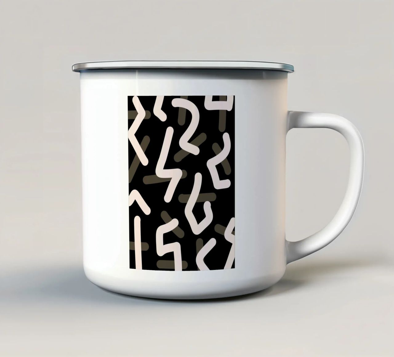 Vivid Interplay tazza in smalto da Mathudace Créas