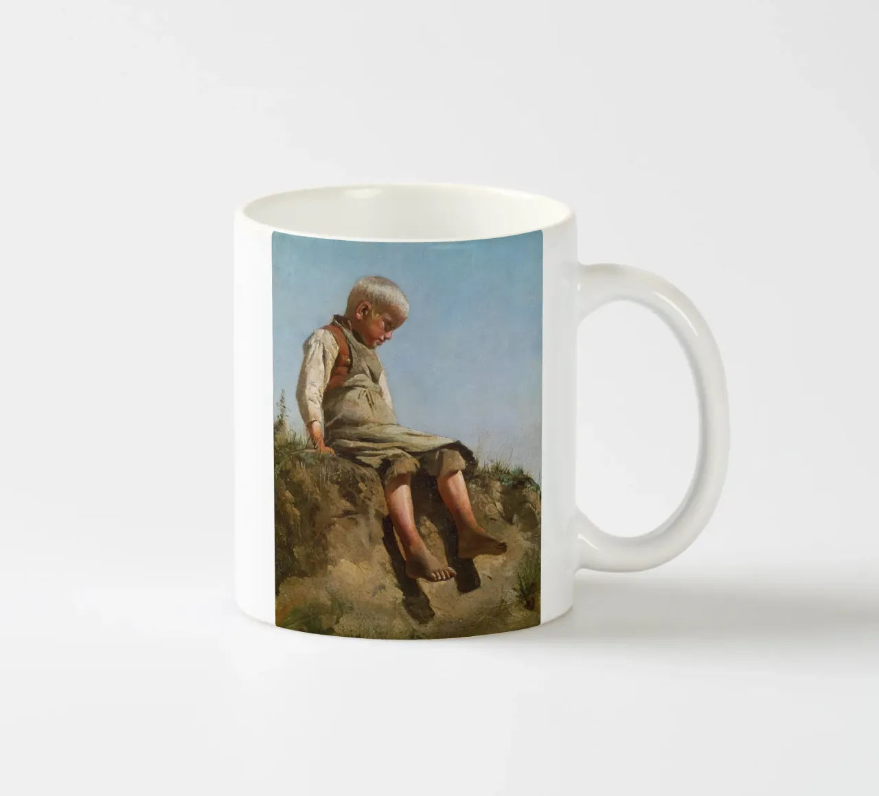 Franz von Lenbach - Ragazzo al sole tazza in ceramica da ARTOTHEK