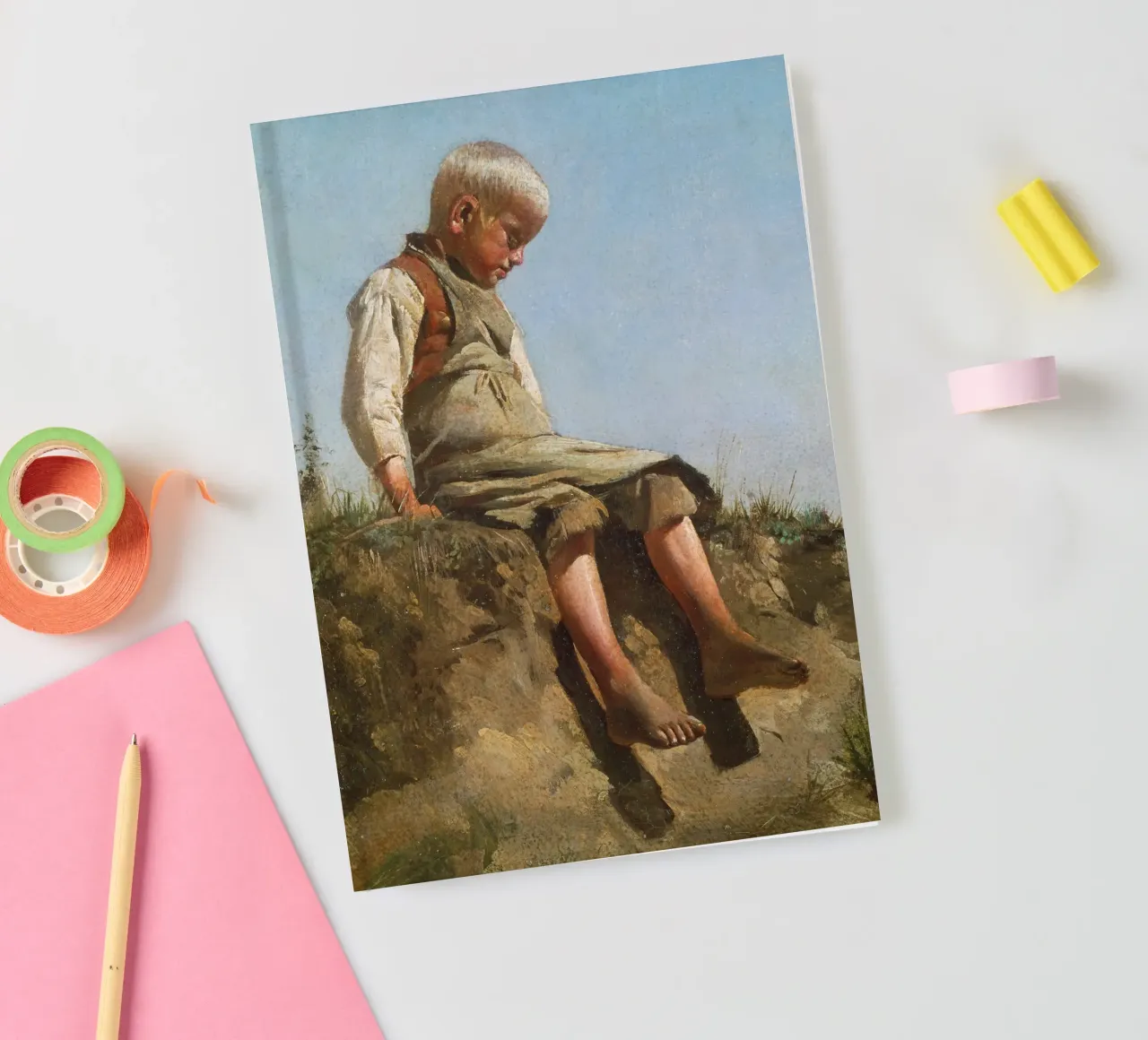 Franz von Lenbach - Boy in the sun notebook by ARTOTHEK