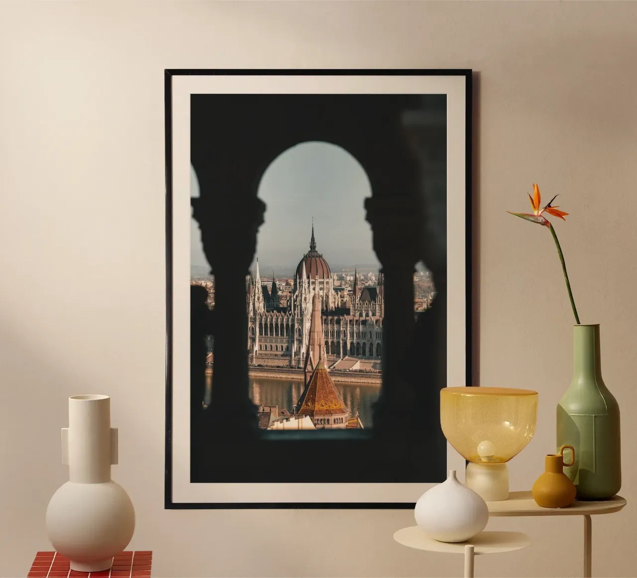 Un cadre pour le plus beau parlement du monde à Budapest hahnemühle de fokusfernweh