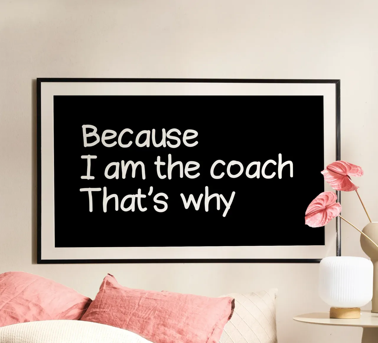 Because I'm the coach that's why carta hahnemühle da happieeagle