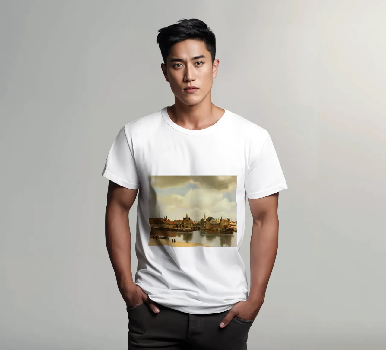 Vermeer - Vue de Delft t-shirt de ARTOTHEK