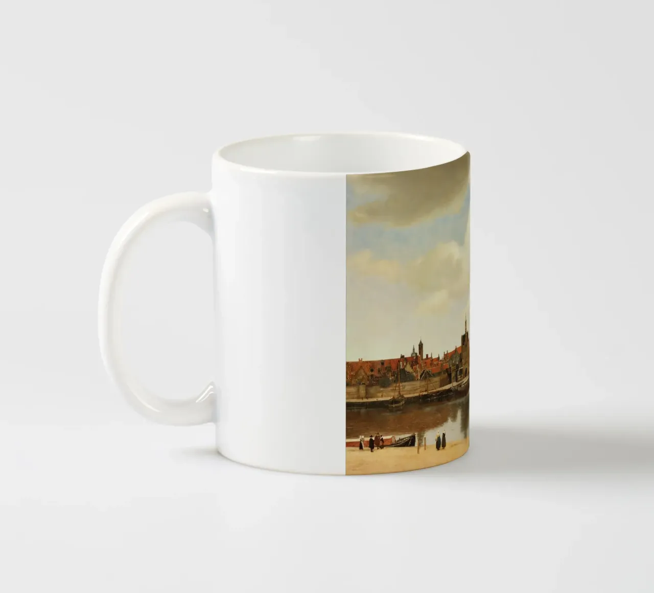 Vermeer - View of Delft keramische mok van ARTOTHEK