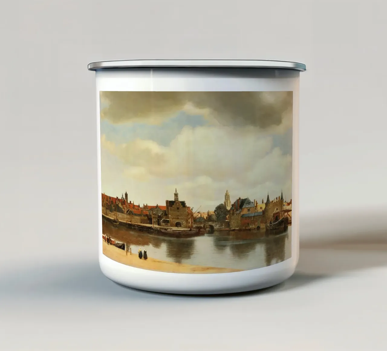 Vermeer - View of Delft emaille mok van ARTOTHEK
