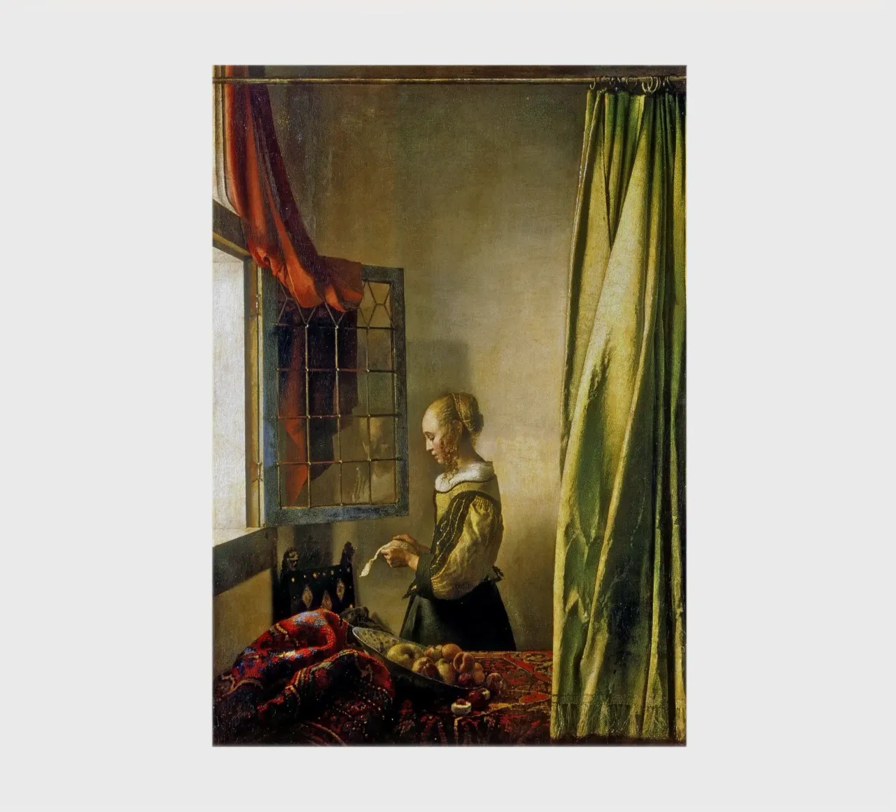 Vermeer - Girl at a Window Reading a Letter notebook by ARTOTHEK
