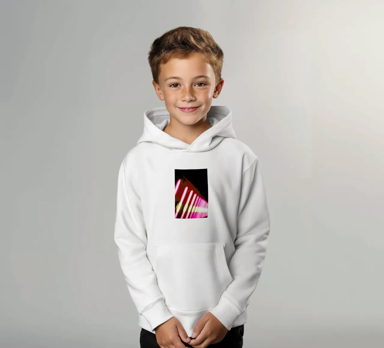Light 1 felpa bambino con cappuccio da Flo Klein