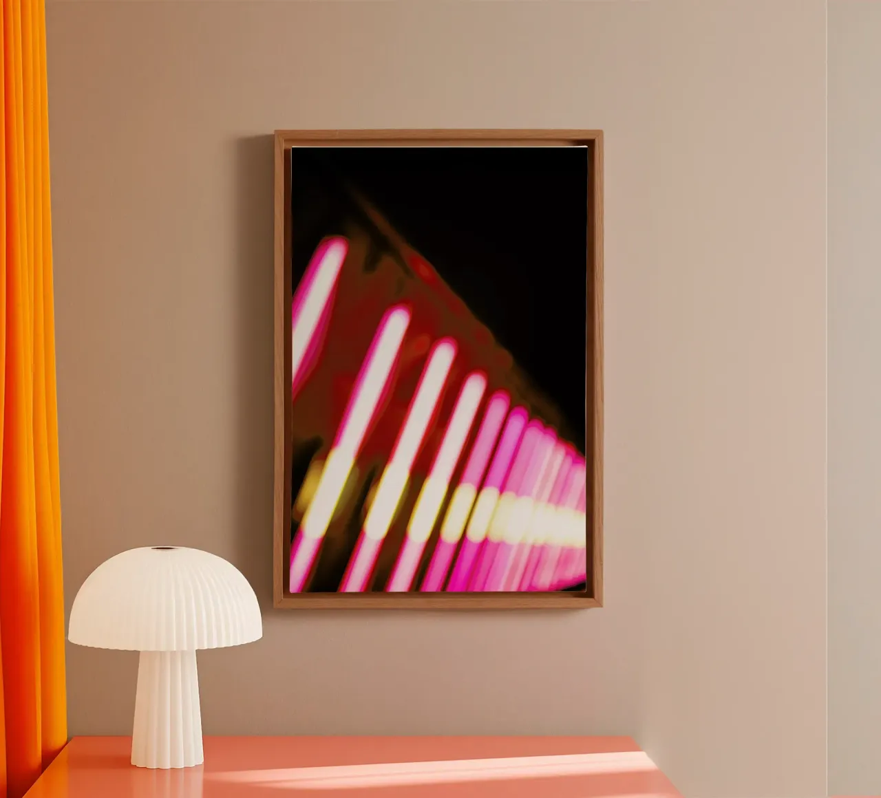 Light 1 tela con Cornice a cassetta da Flo Klein