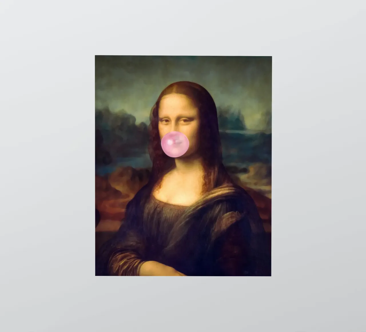 Chicle Mona Lisa pegatina de Taudalpoi