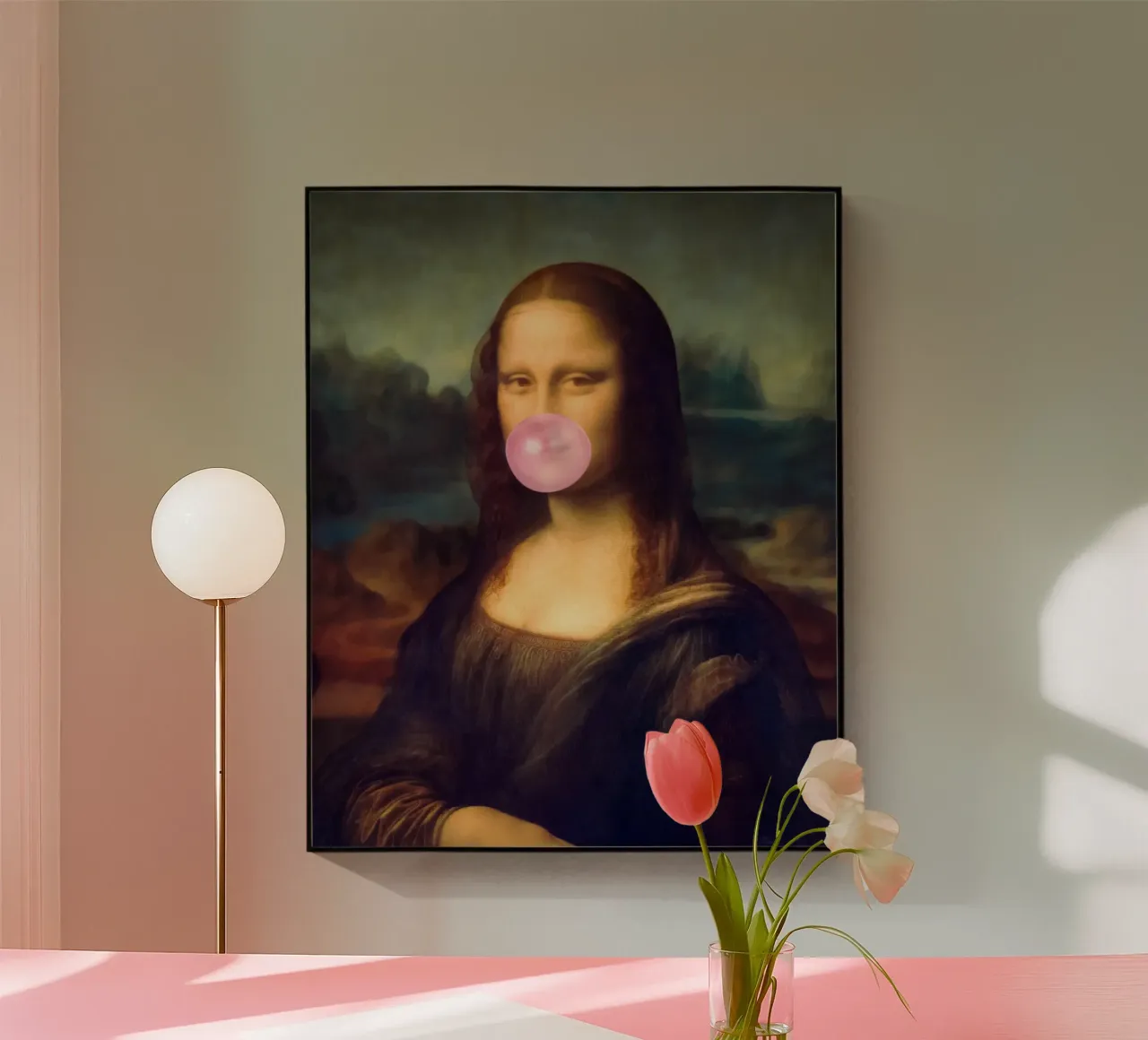 Mona Lisa Bubble Gum plexiglass da Taudalpoi