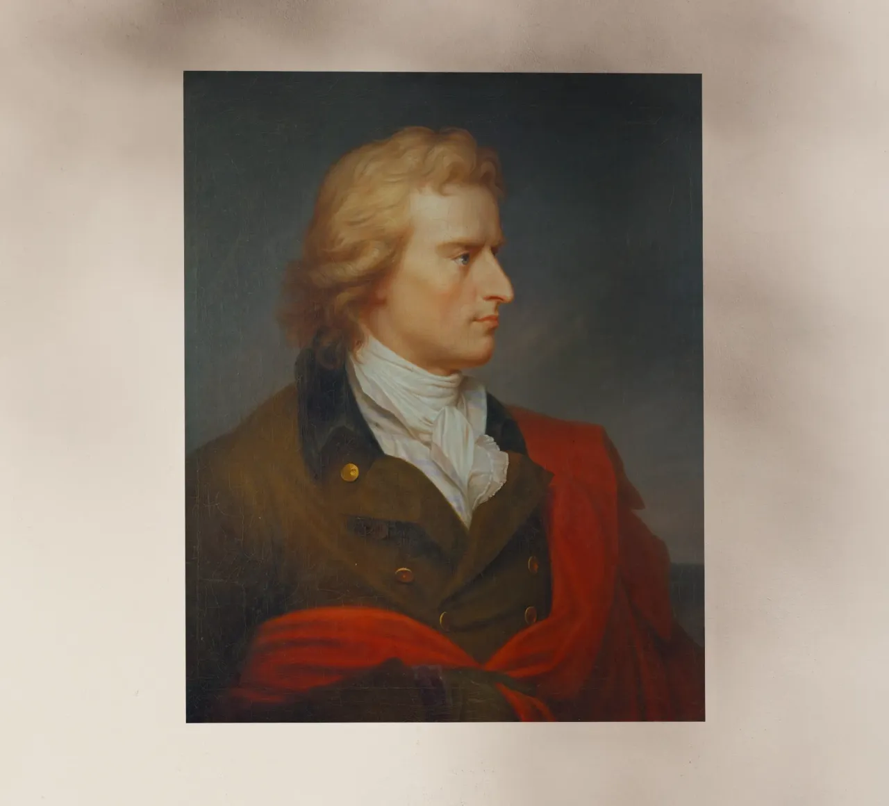 Franz Gerhard von Kügelgen - Portrait of Friedrich von Schiller backlit film by ARTOTHEK
