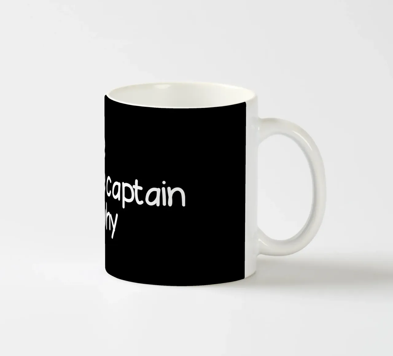 Because I'm the captain that's why tazza in ceramica da happieeagle
