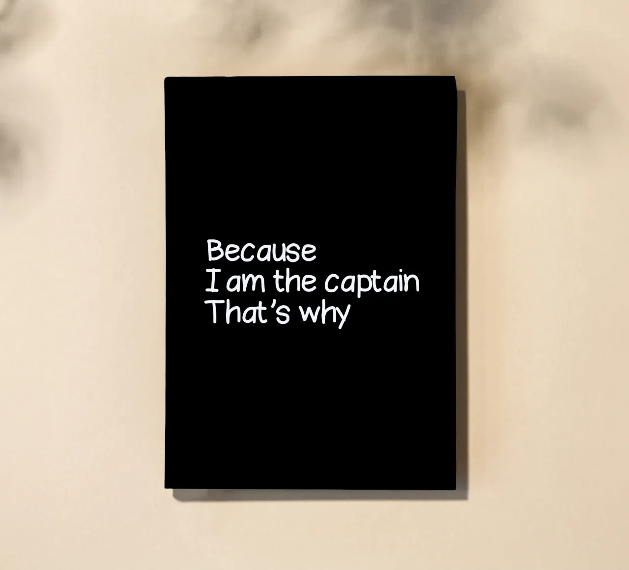 Because I'm the captain that's why notebook by happieeagle