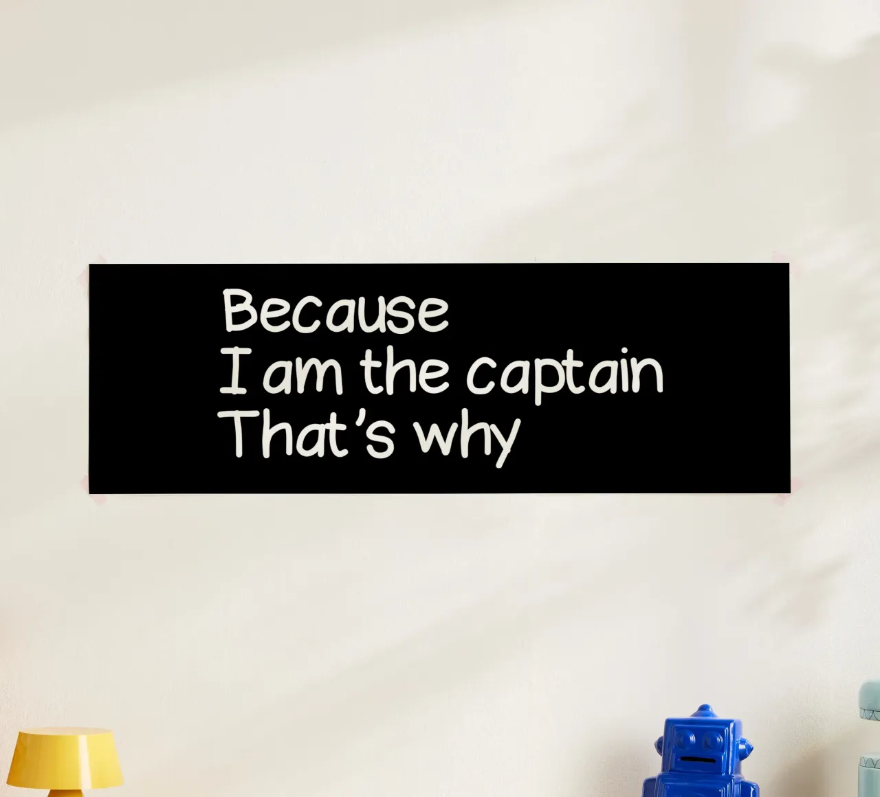 Because I'm the captain that's why carta hahnemühle da happieeagle