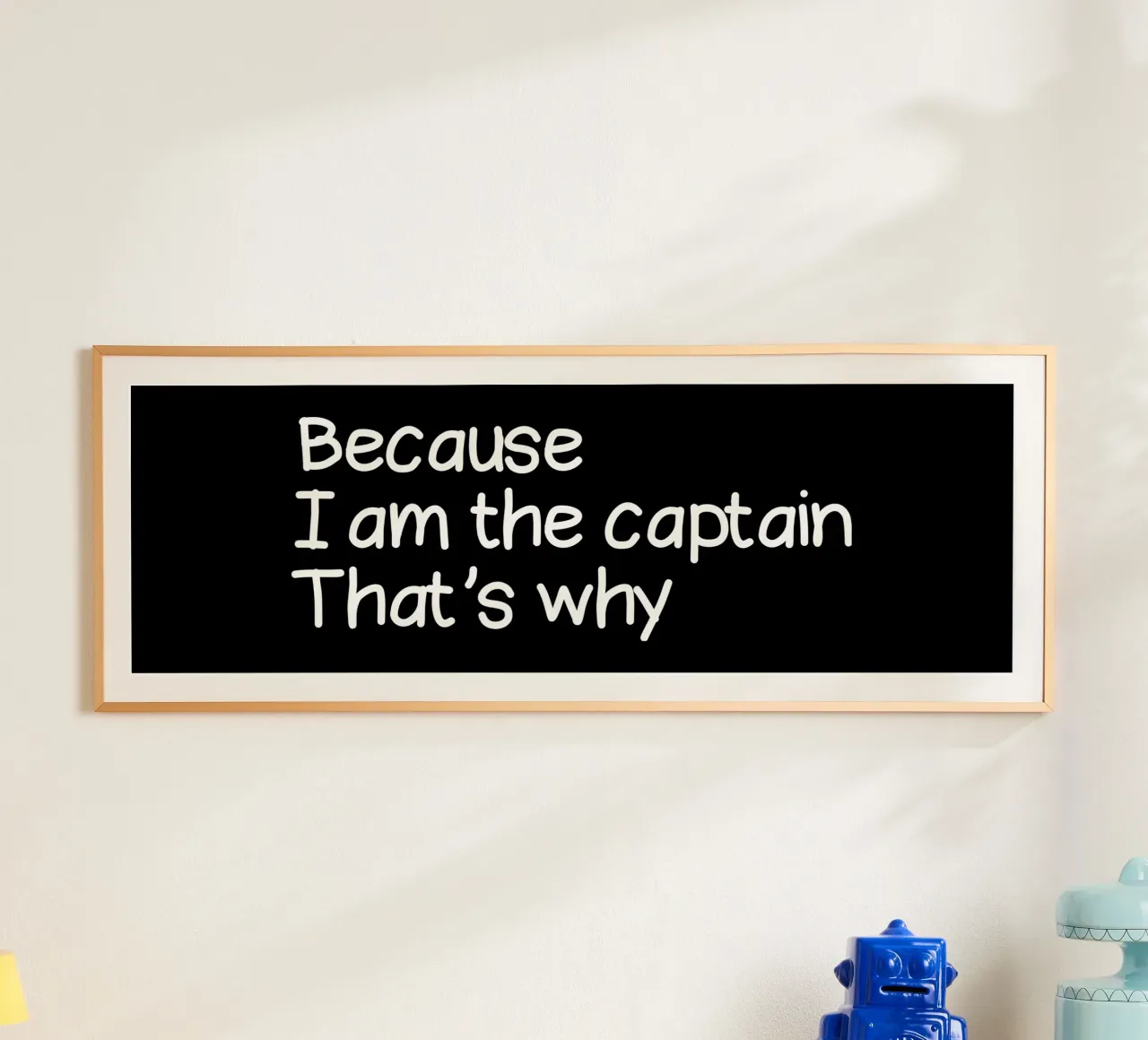Because I'm the captain that's why carta hahnemühle da happieeagle