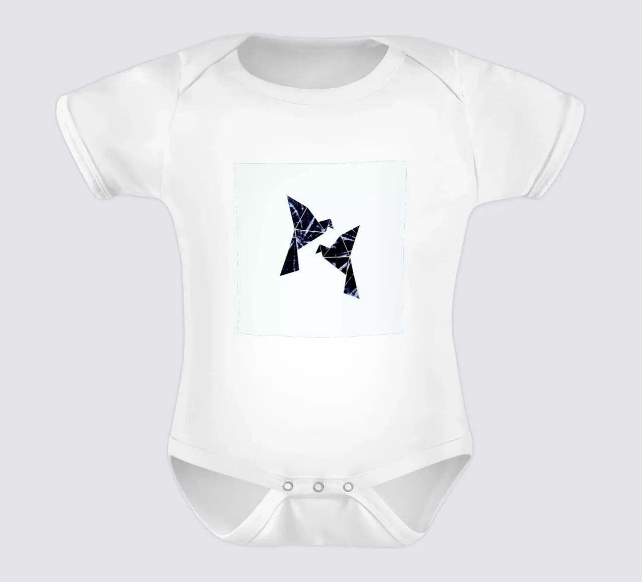 Batik Vögel body neonato maniche corte da XOXO Arte