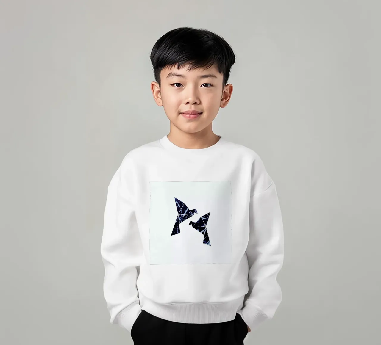 Batik Vögel felpa bambino da XOXO Arte