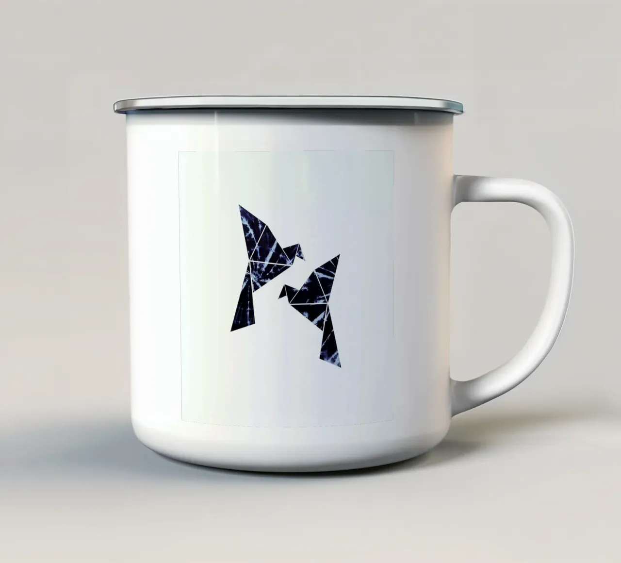 Batik Vögel tazza in smalto da XOXO Arte