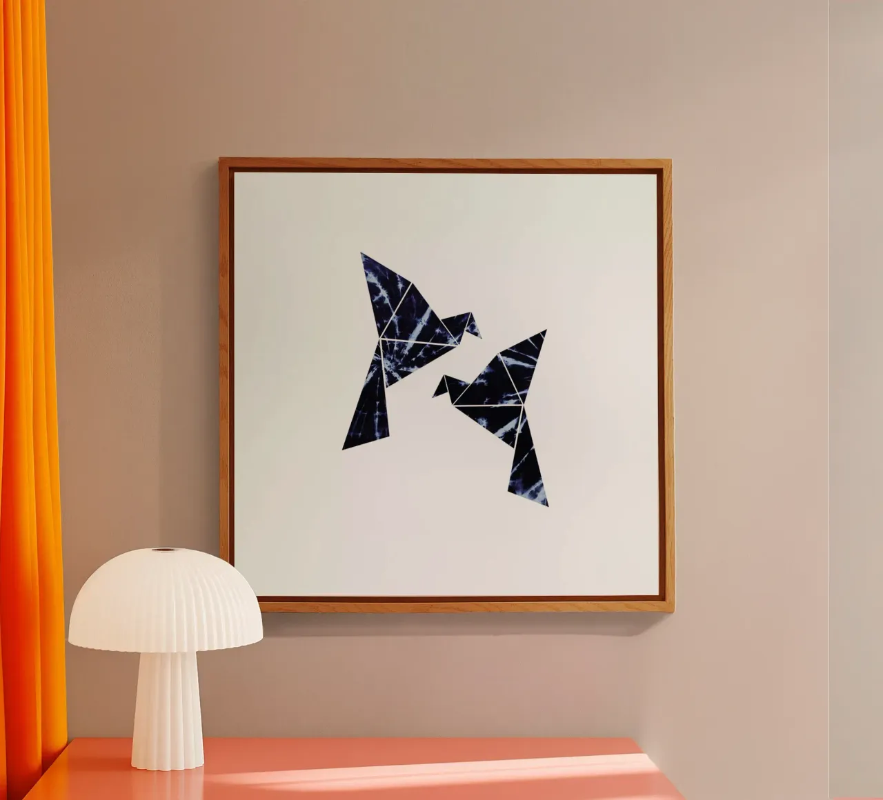 Batik Vögel plexiglass da XOXO Arte