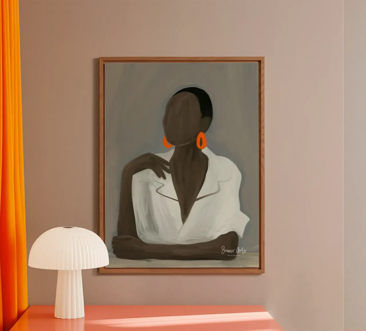 Afro Woman Alu-Dibond von Mathudace Créas