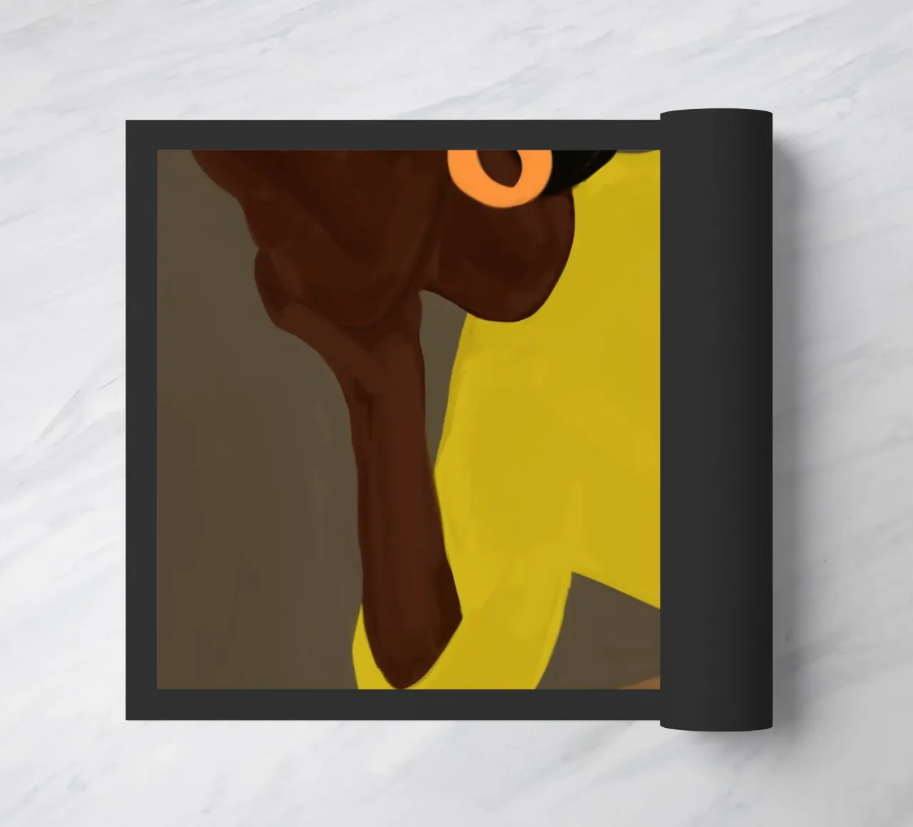 Afro Gora deurmat van Mathudace Créas