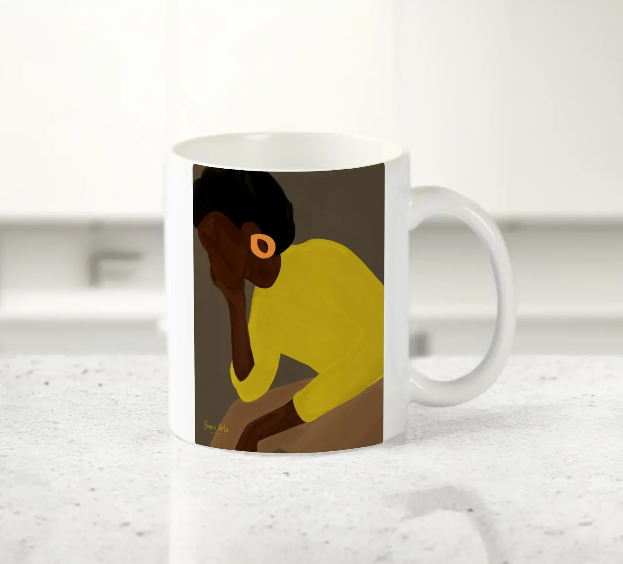 Afro Gora tazza in ceramica da Mathudace Créas