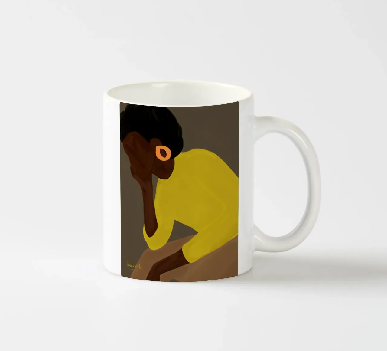 Afro Gora tazza in ceramica da Mathudace Créas