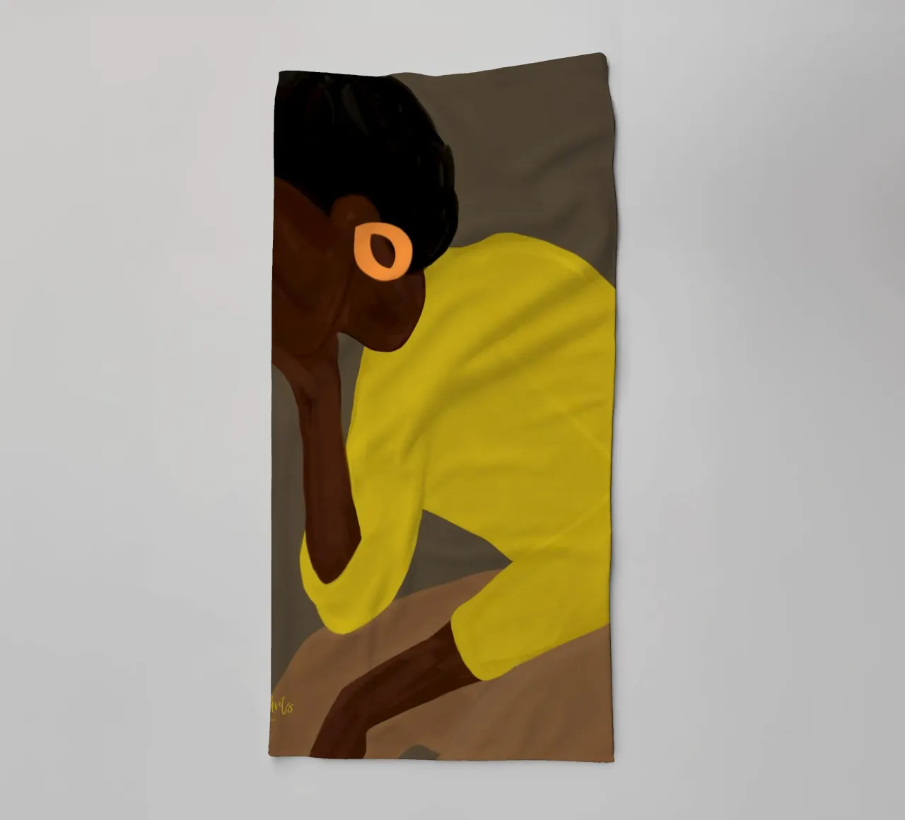 Afro Gora towel by Mathudace Créas