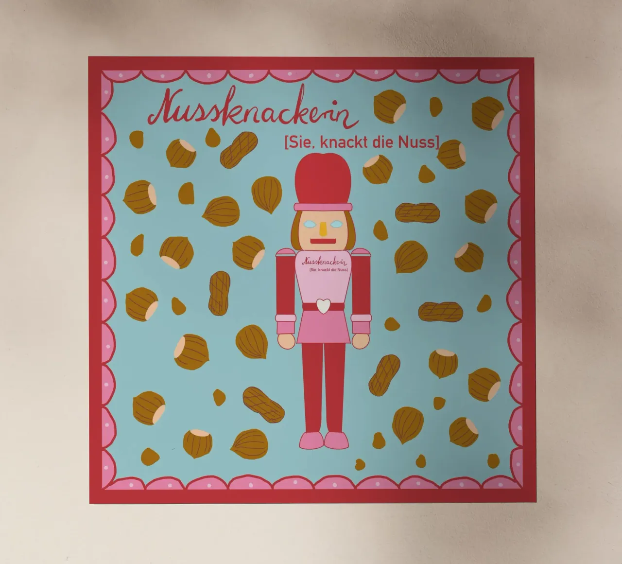 Nussknackerin - Sie, knackt die Nuss pellicola backlit da Miris bunte Modewelt