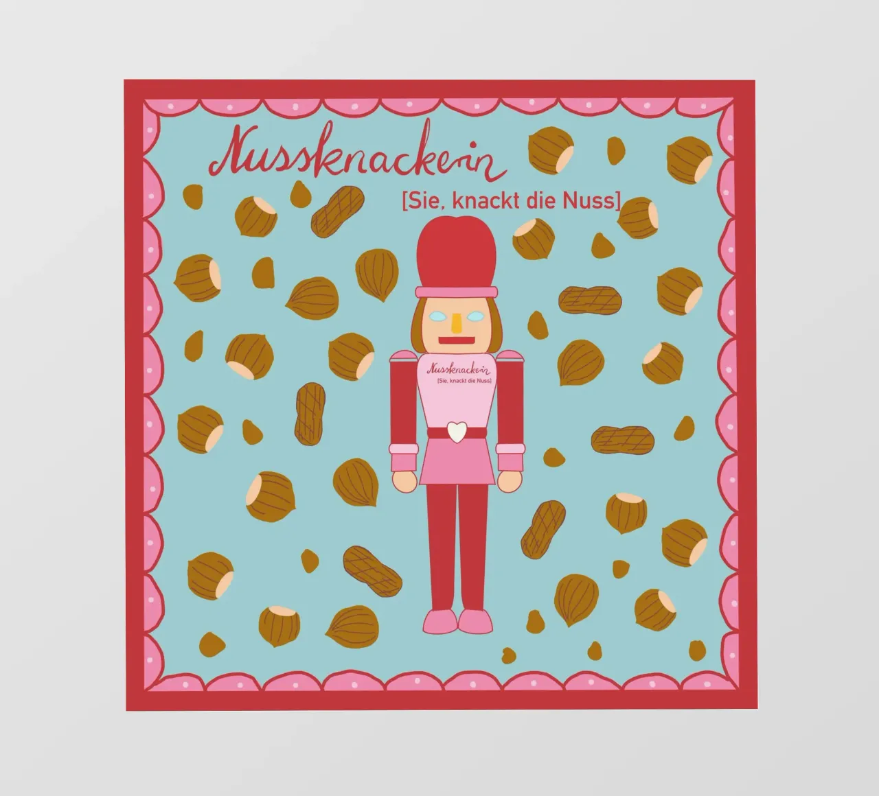 Nussknackerin - Sie, knackt die Nuss pellicola backlit da Miris bunte Modewelt