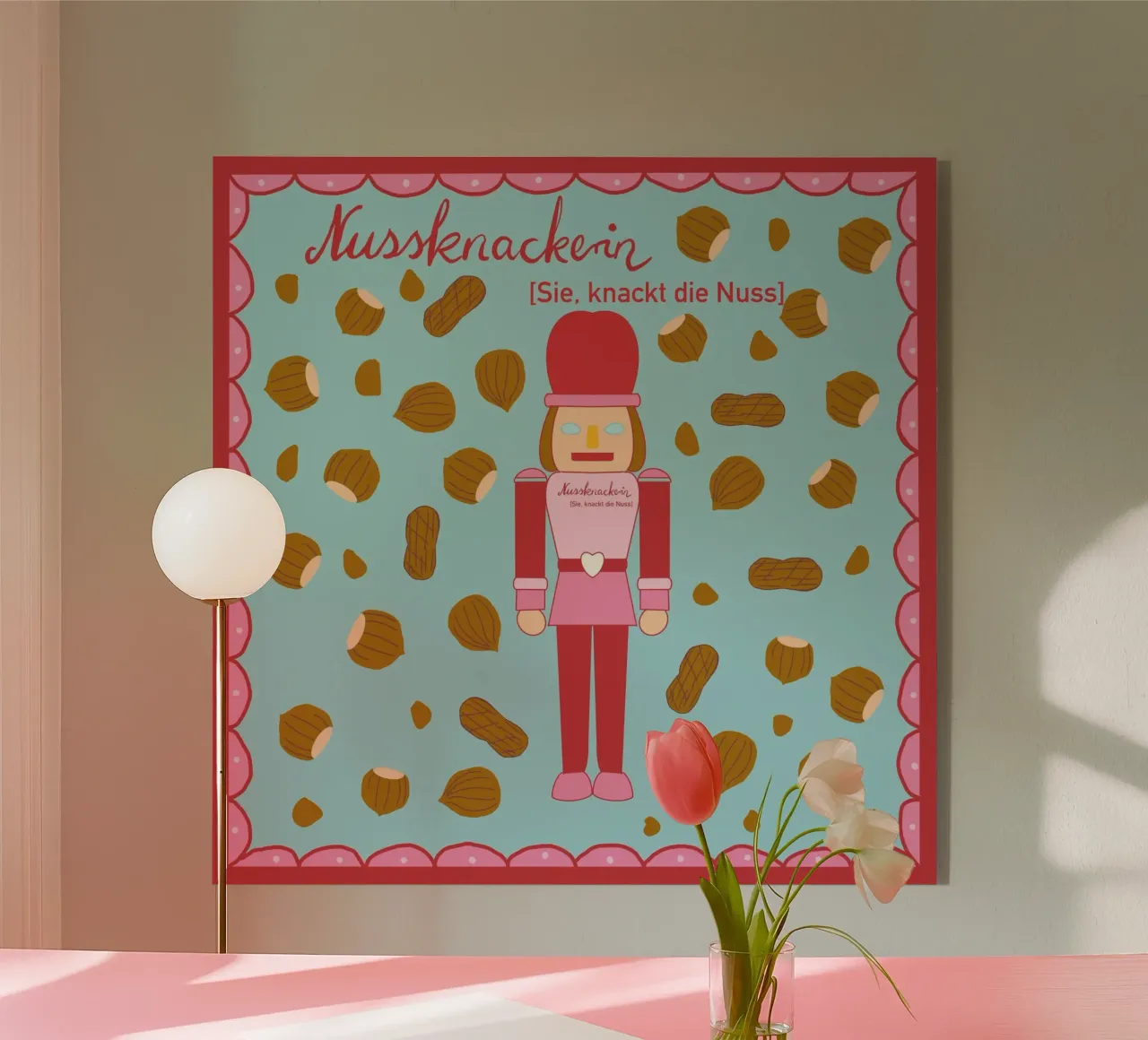 Nussknackerin - Sie, knackt die Nuss plexiglass da Miris bunte Modewelt