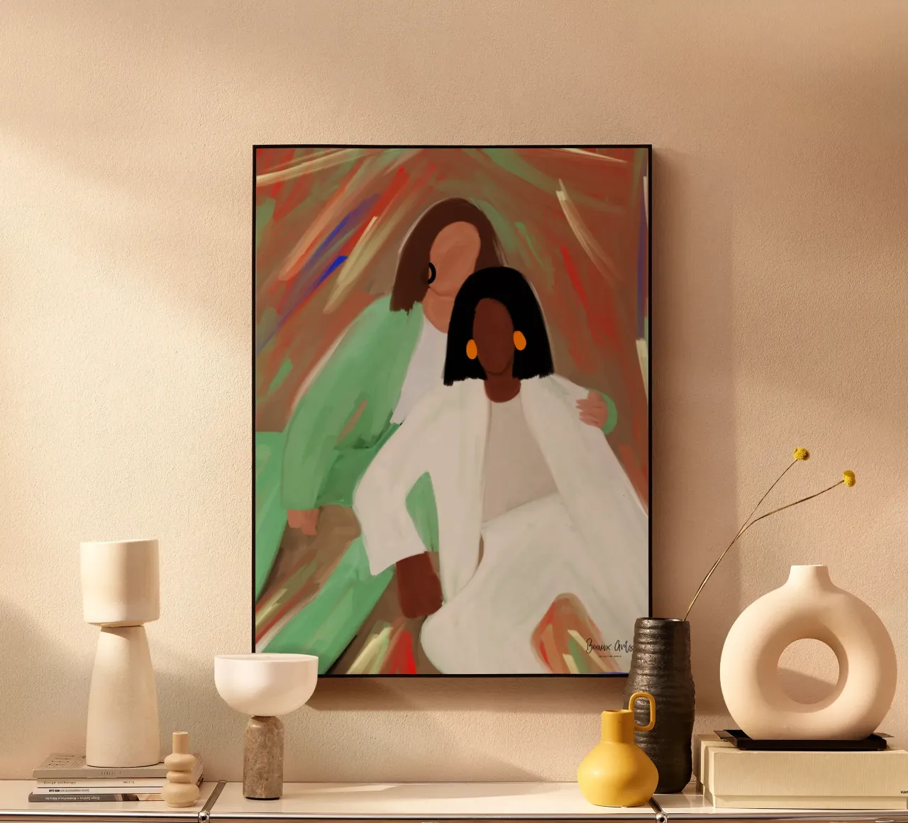 Afro Friendship plexiglass da Mathudace Créas