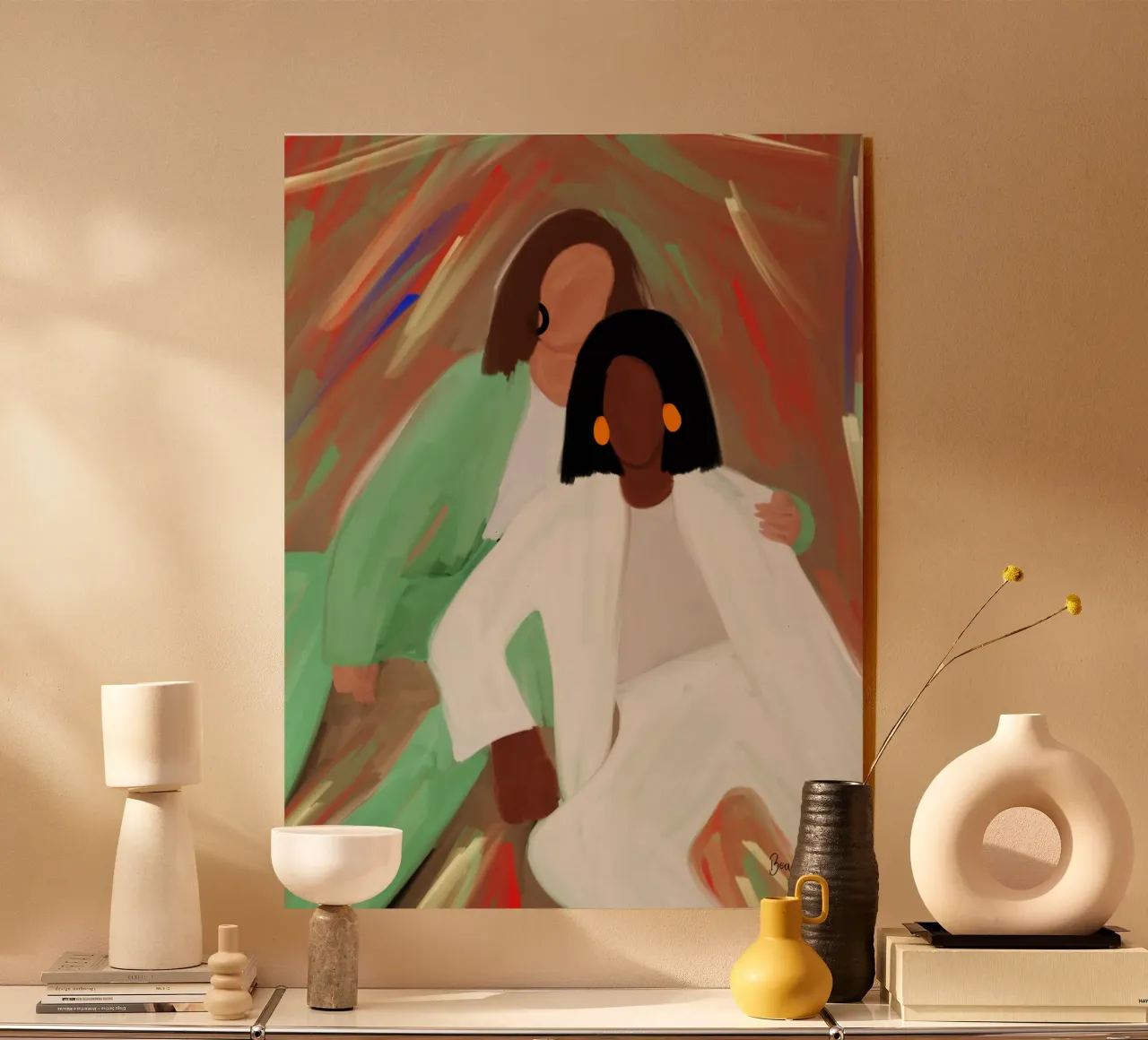 Afro Friendship plexiglass da Mathudace Créas