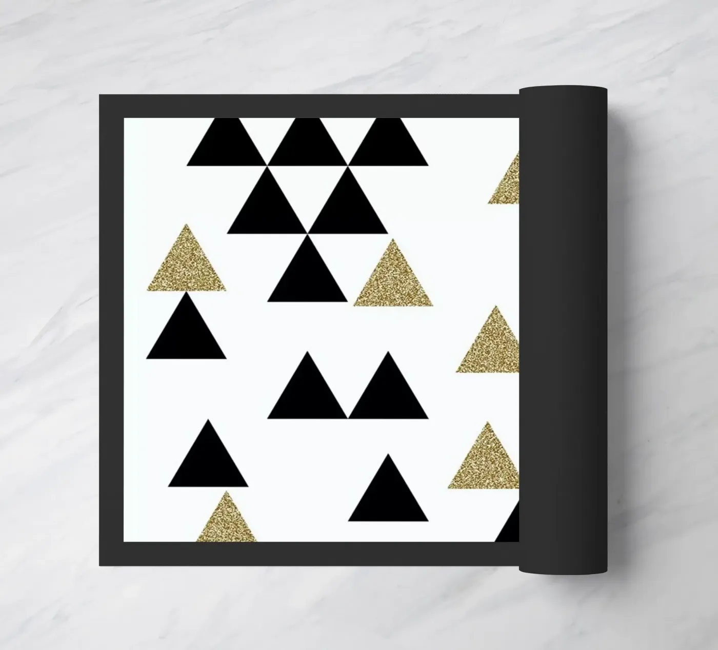Triangle Town doormat by Charlotte Winter