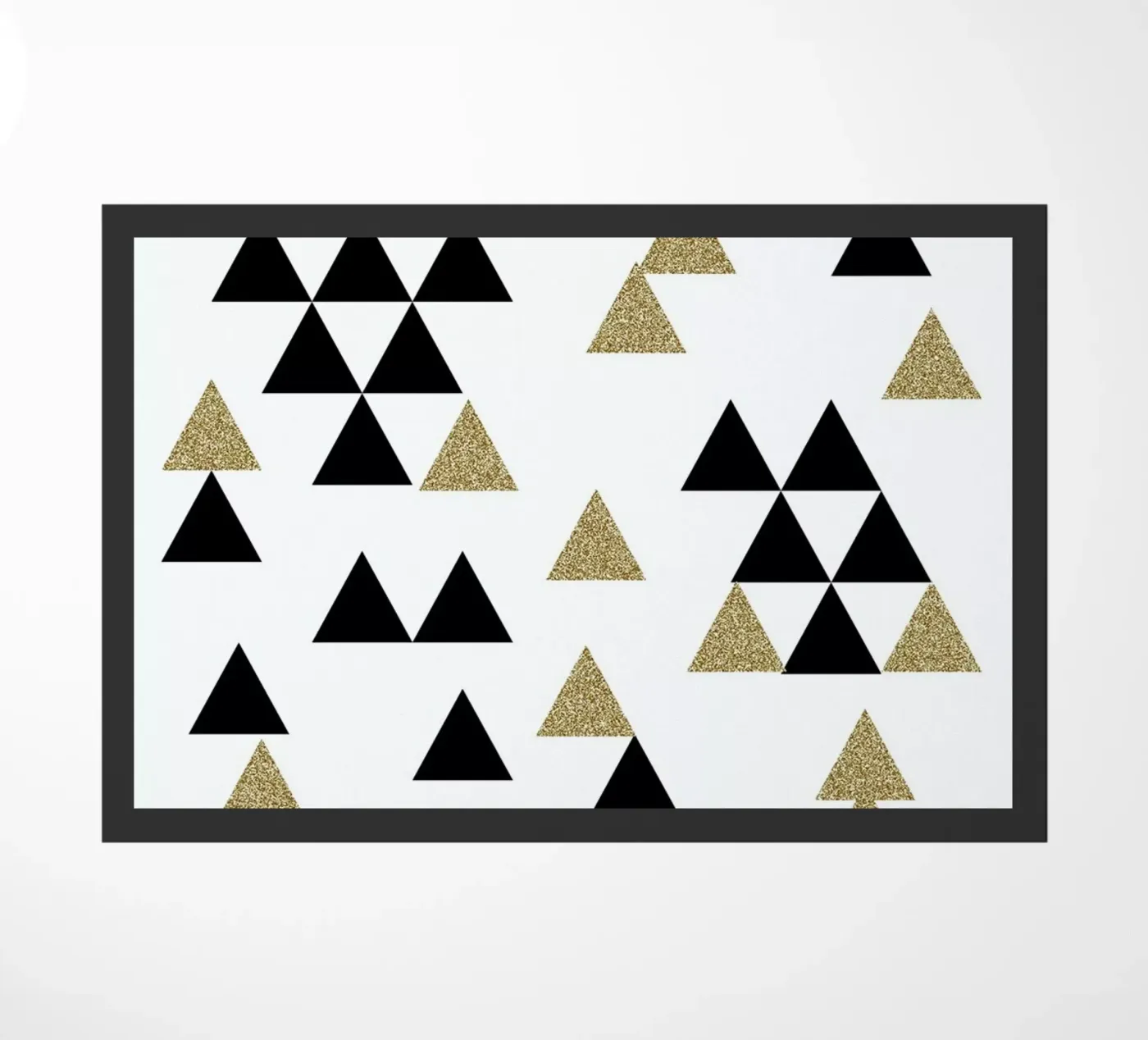 Triangle Town doormat by Charlotte Winter