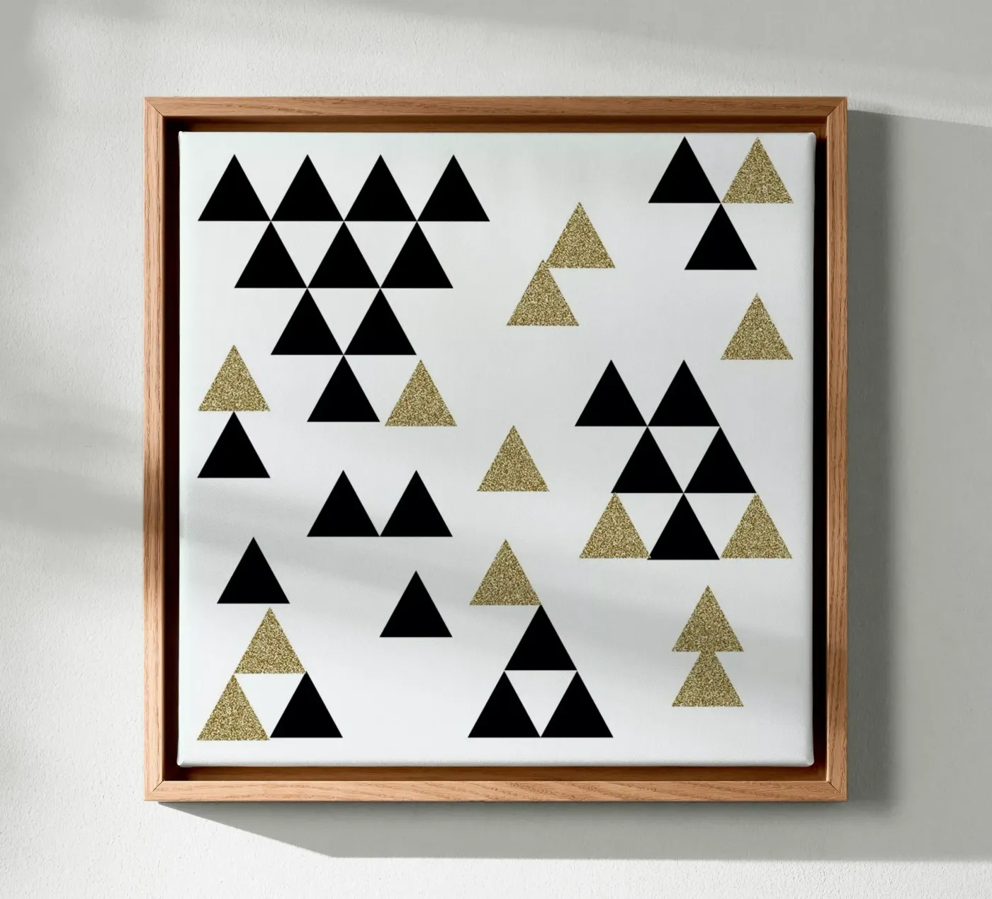 Triangle Town canvas by Charlotte Winter