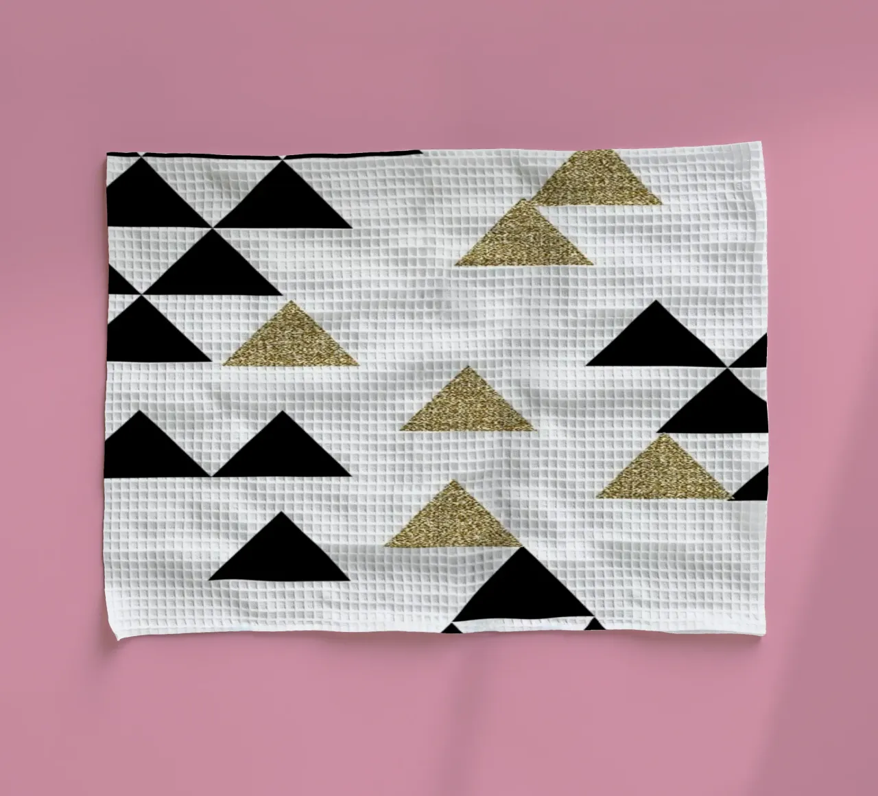 Triangle Town tea towel by Charlotte Winter