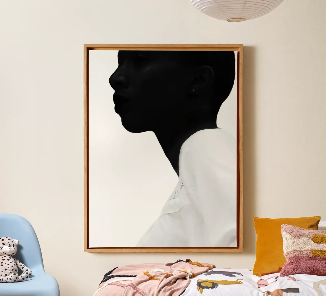 Afro Tapestry canvas met Baklijst van Mathudace Créas