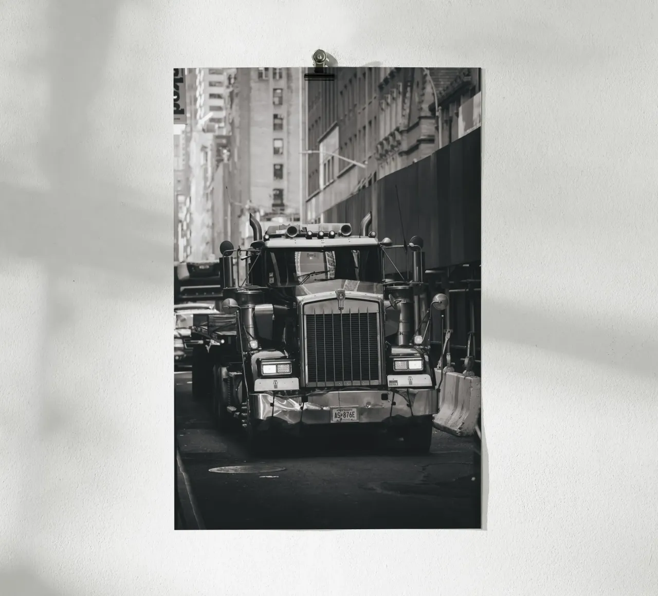 Streetphotography New York #2 poster con telaio in alluminio da fokusfernweh
