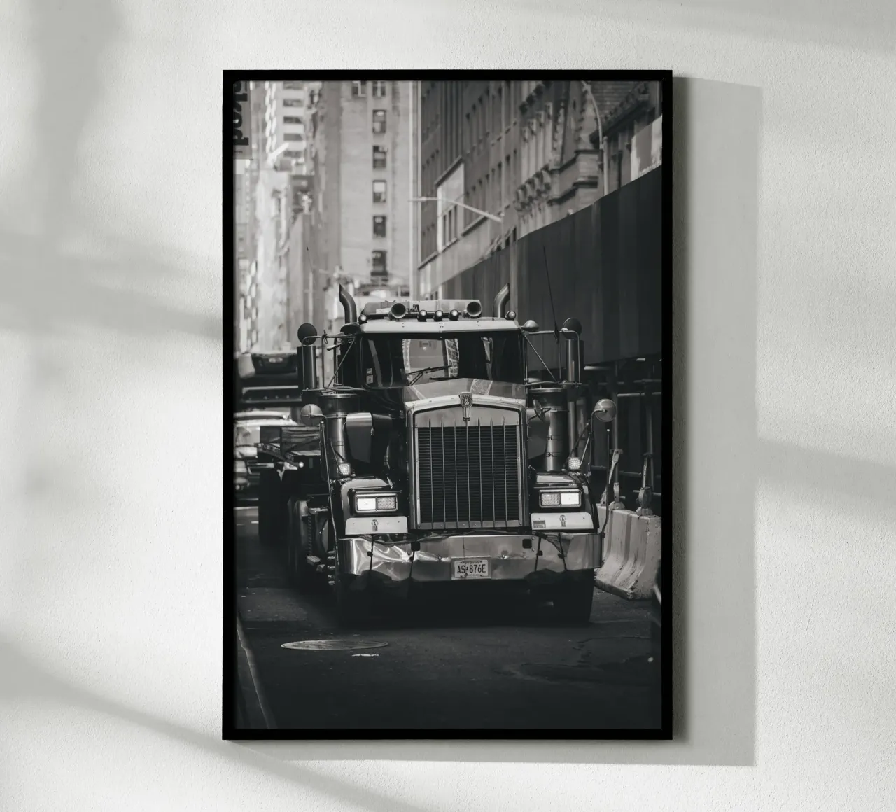 Streetphotography New York #2 poster con telaio in alluminio da fokusfernweh
