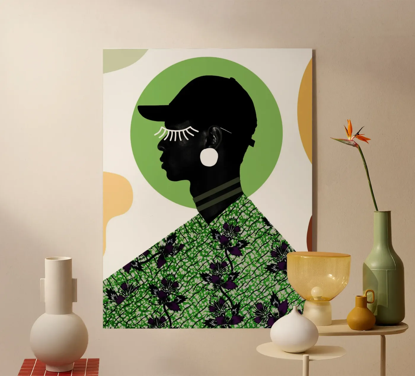 Afro Soul acryl van Mathudace Créas