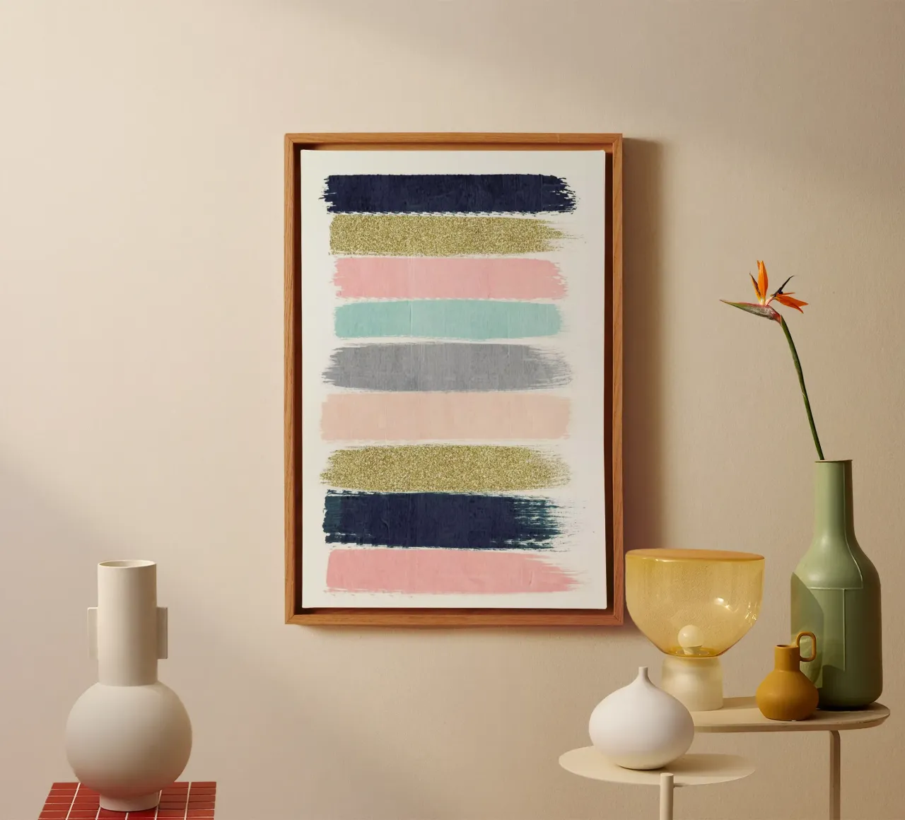 Zara canvas with Floater frame by Charlotte Winter