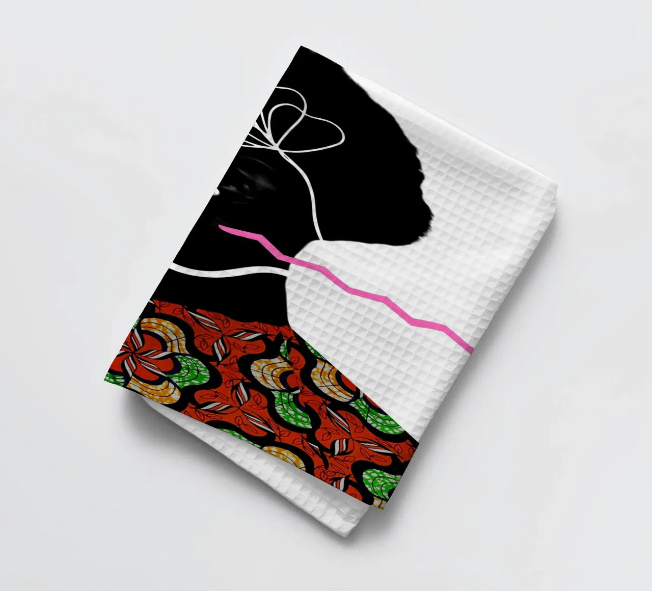 Afro Odyssey Geschirrtuch von Mathudace Créas