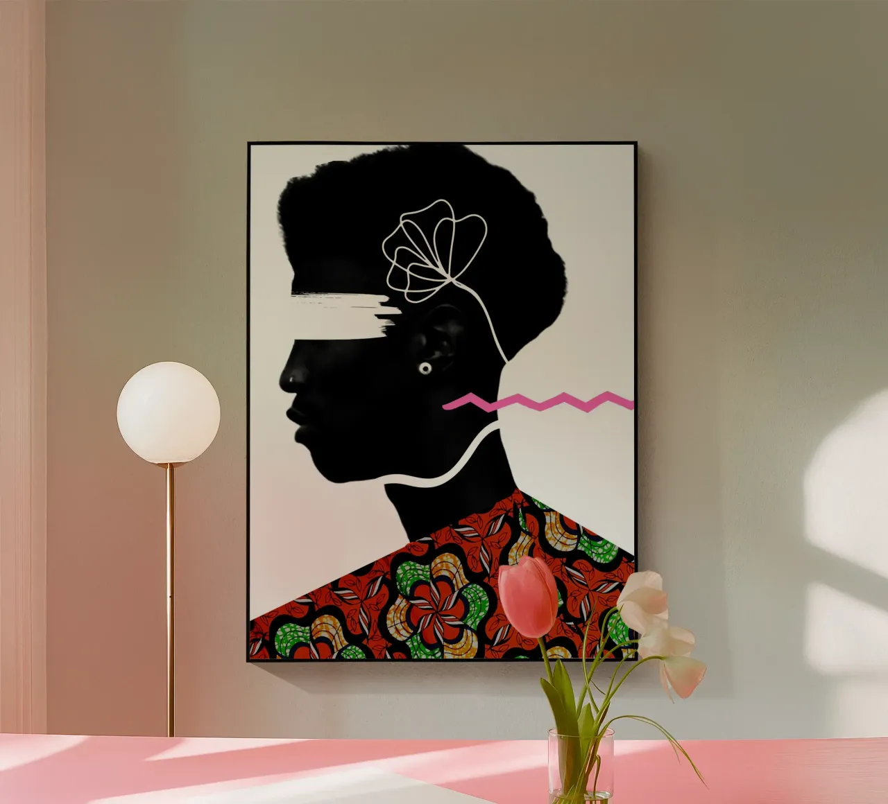 Afro Odyssey plexiglass da Mathudace Créas