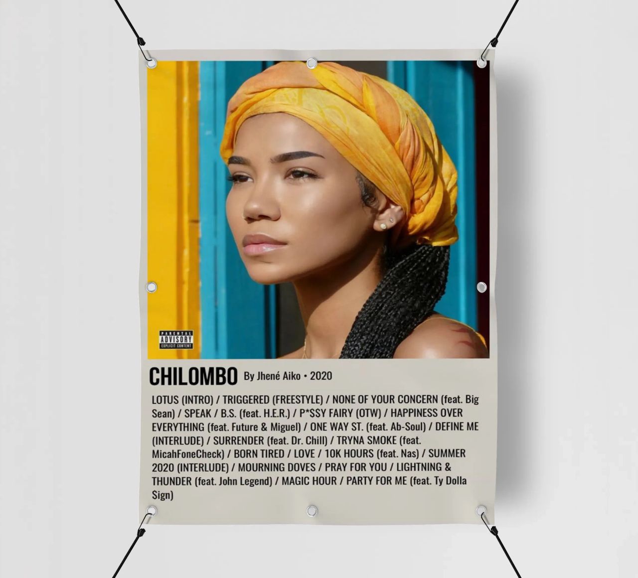 CHILOMBO By Jhené Aiko - 2020 telo in pvc da SoundStudio
