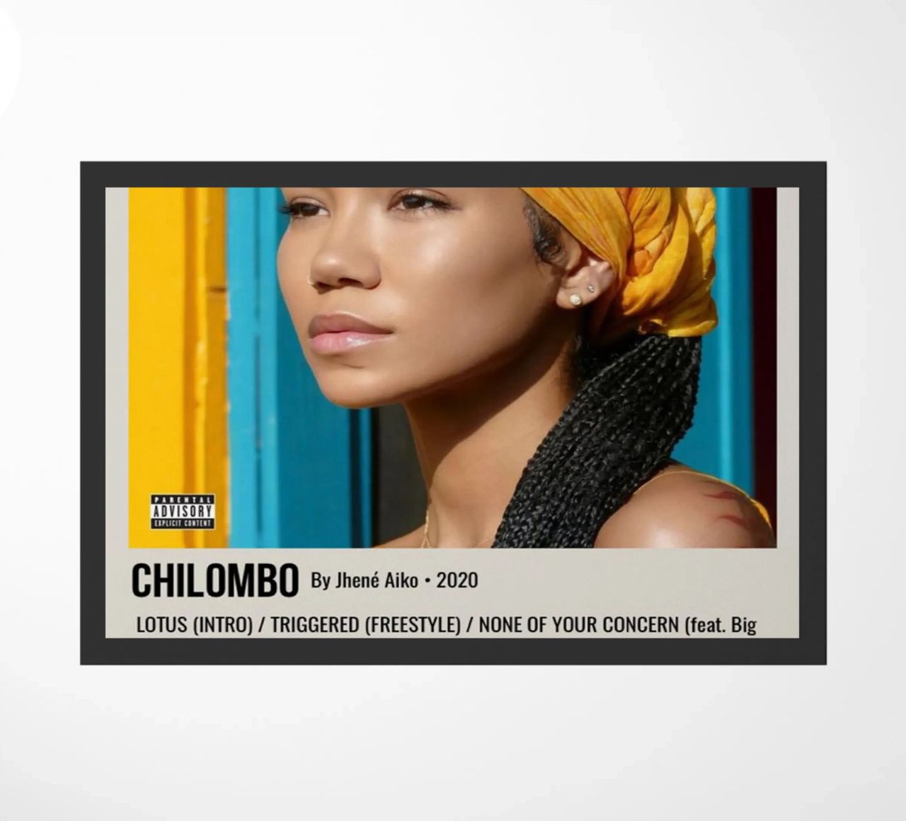 CHILOMBO By Jhené Aiko - 2020 zerbino da SoundStudio