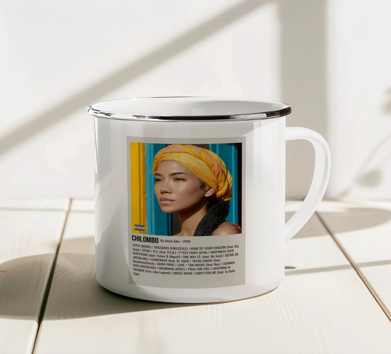 CHILOMBO By Jhené Aiko - 2020 tazza in smalto da SoundStudio