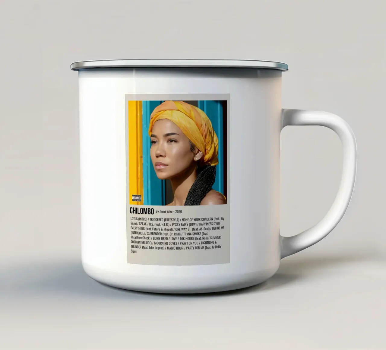 CHILOMBO By Jhené Aiko - 2020 tazza in smalto da SoundStudio