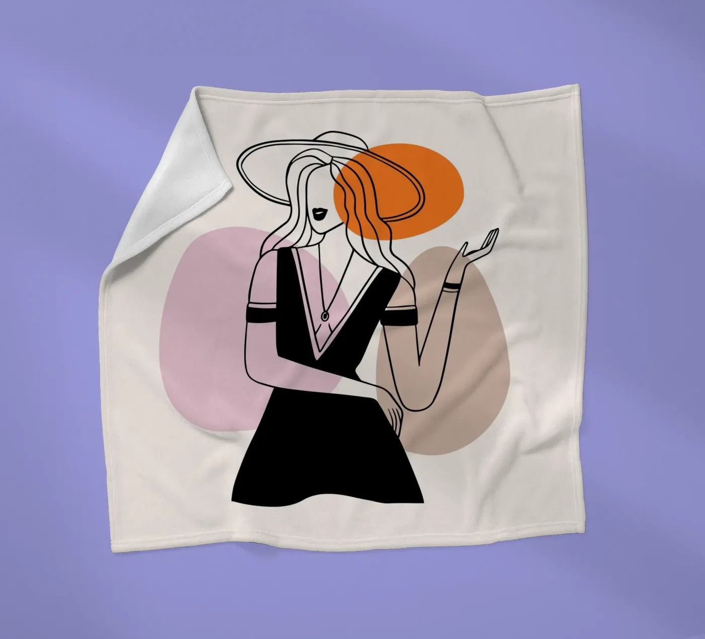 bunt fleecedeken van Alina