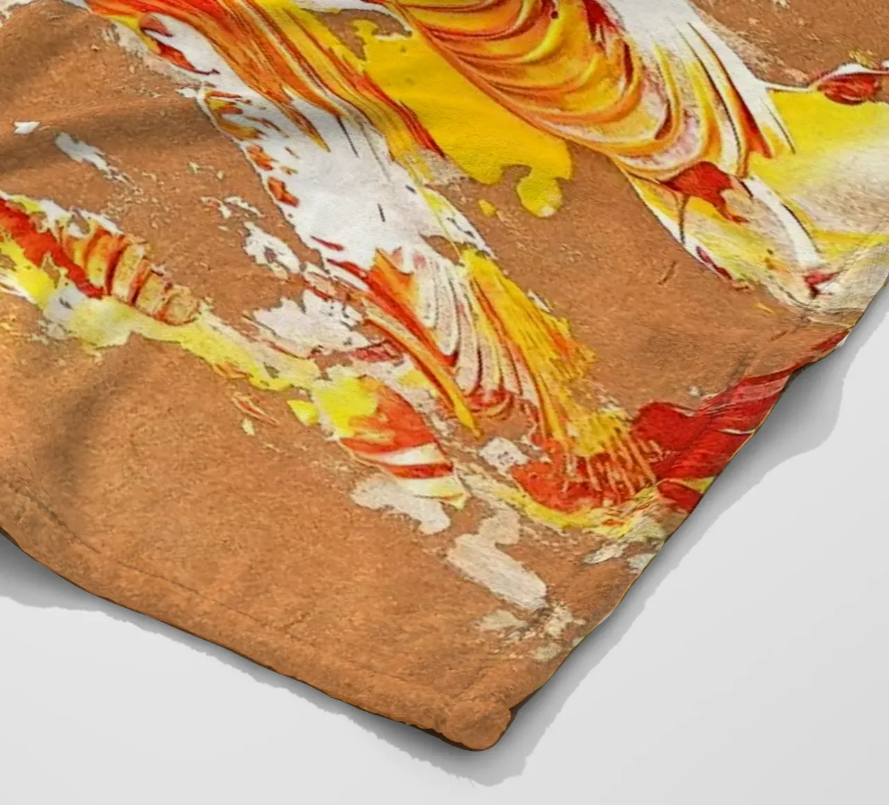 NATURAL STYLE 15 fleece blanket by Thierry Vobmann Abstract painting