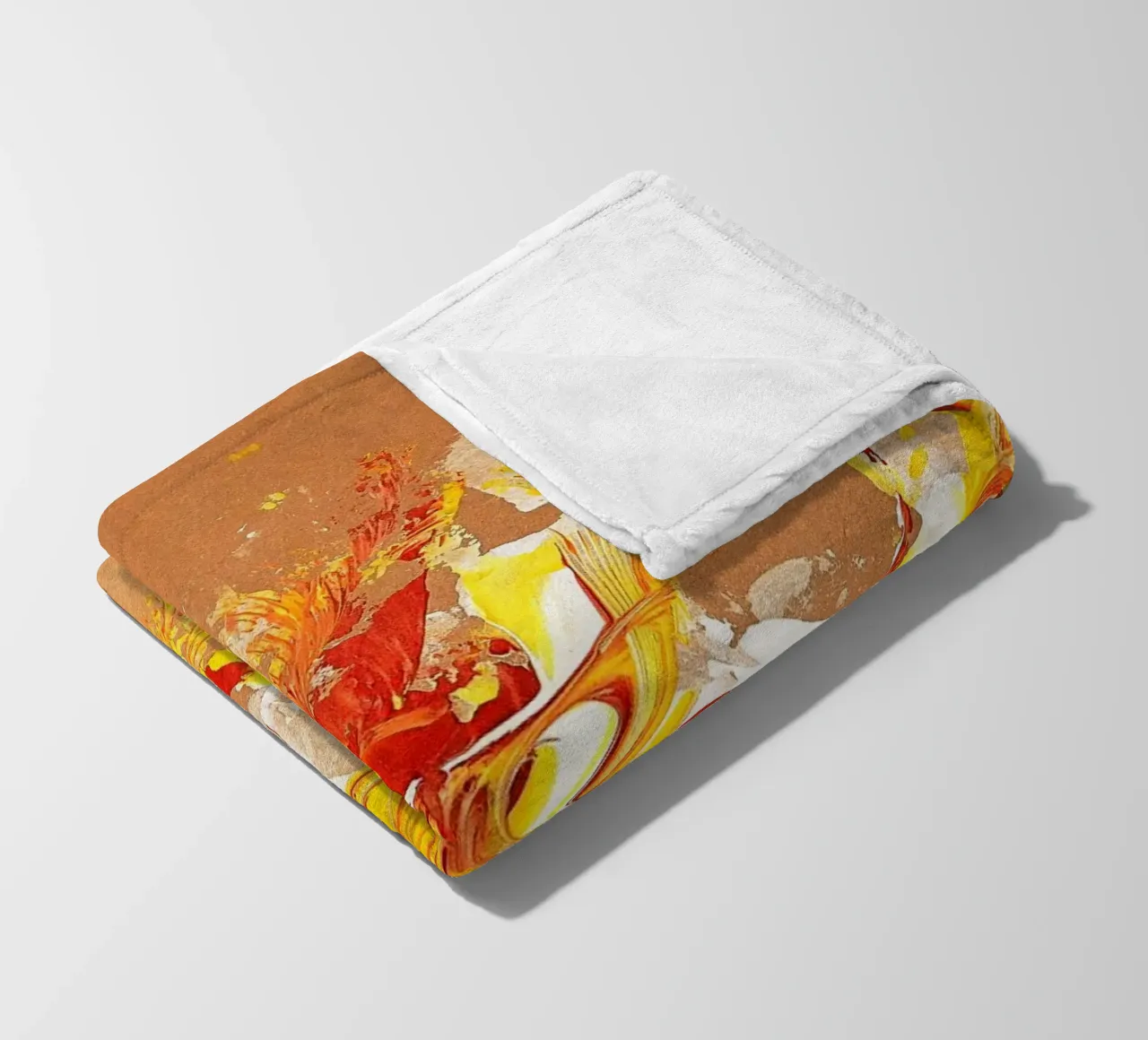 NATURAL STYLE 15 fleece blanket by Thierry Vobmann Abstract painting